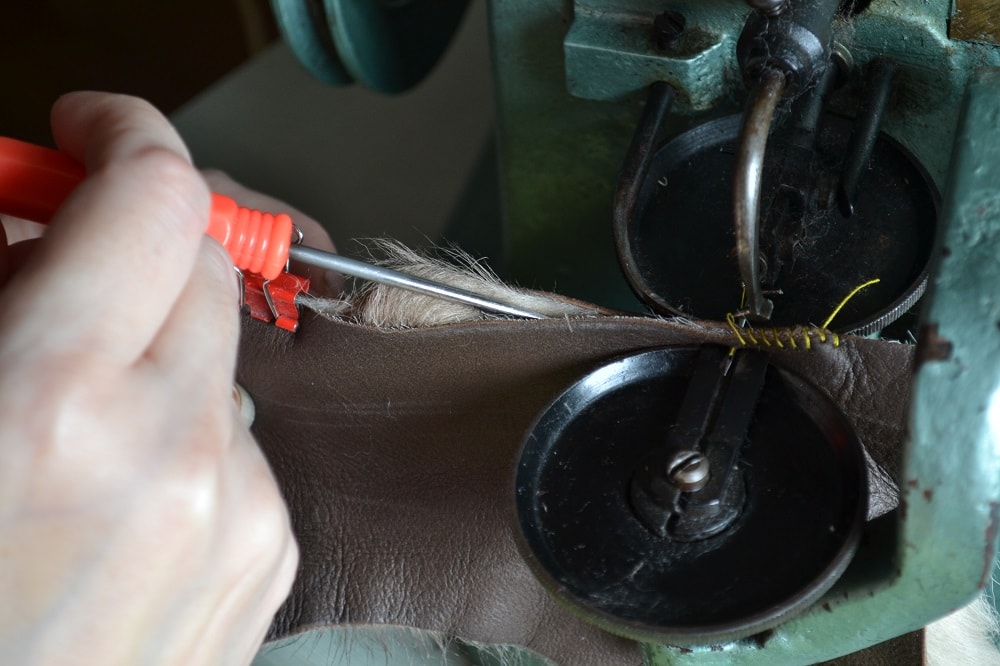 Awl is used for laying hair down