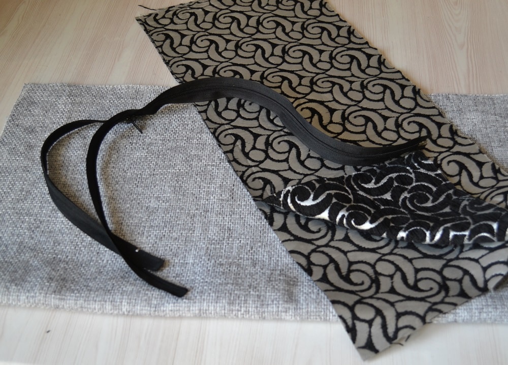 Upholstery fabrics and nylon zippers