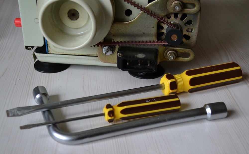 Wrench and powerful flathead screwdriver