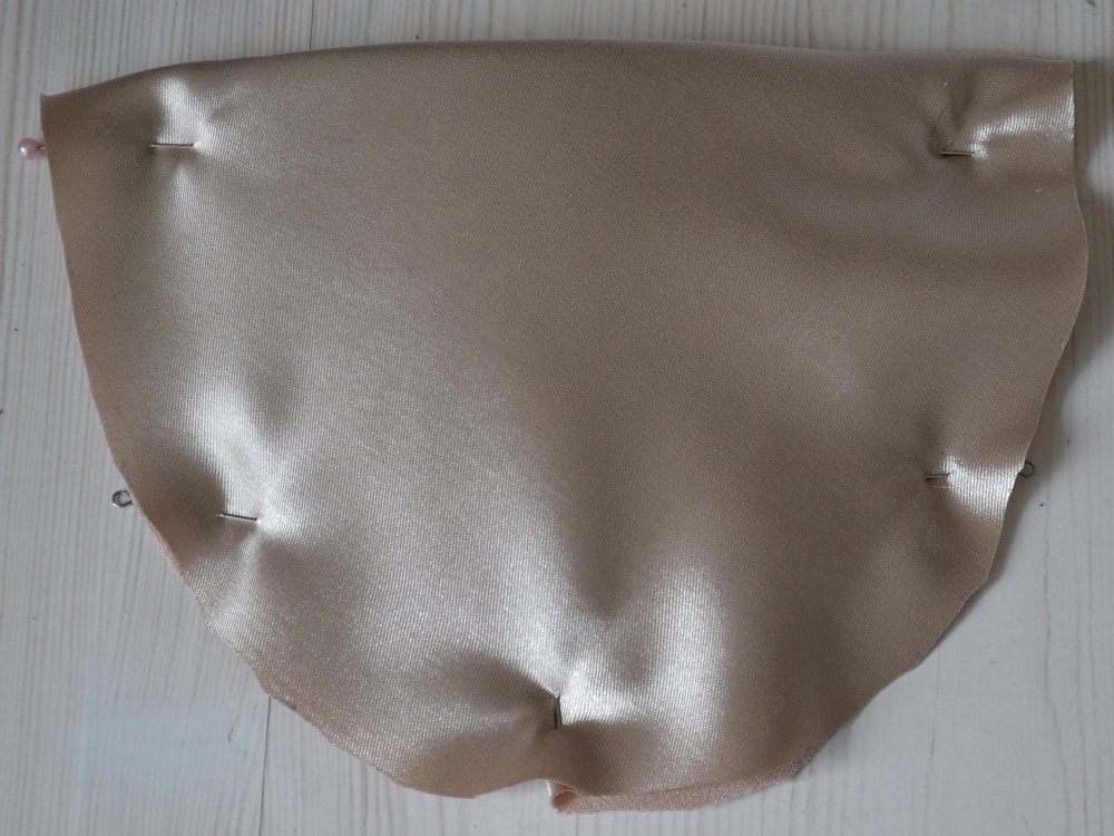 The outer side of the shoulder pad