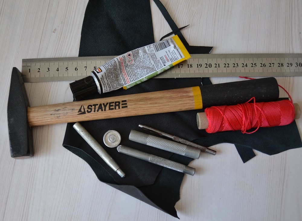 Tools for Sewing Leather Material