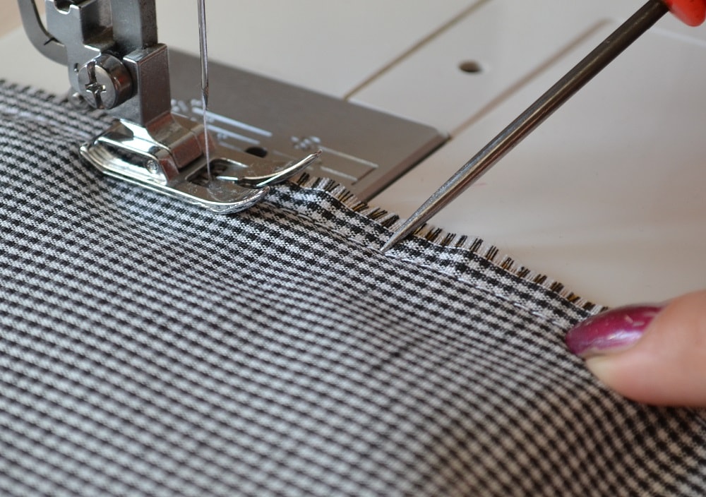 The second stitch line