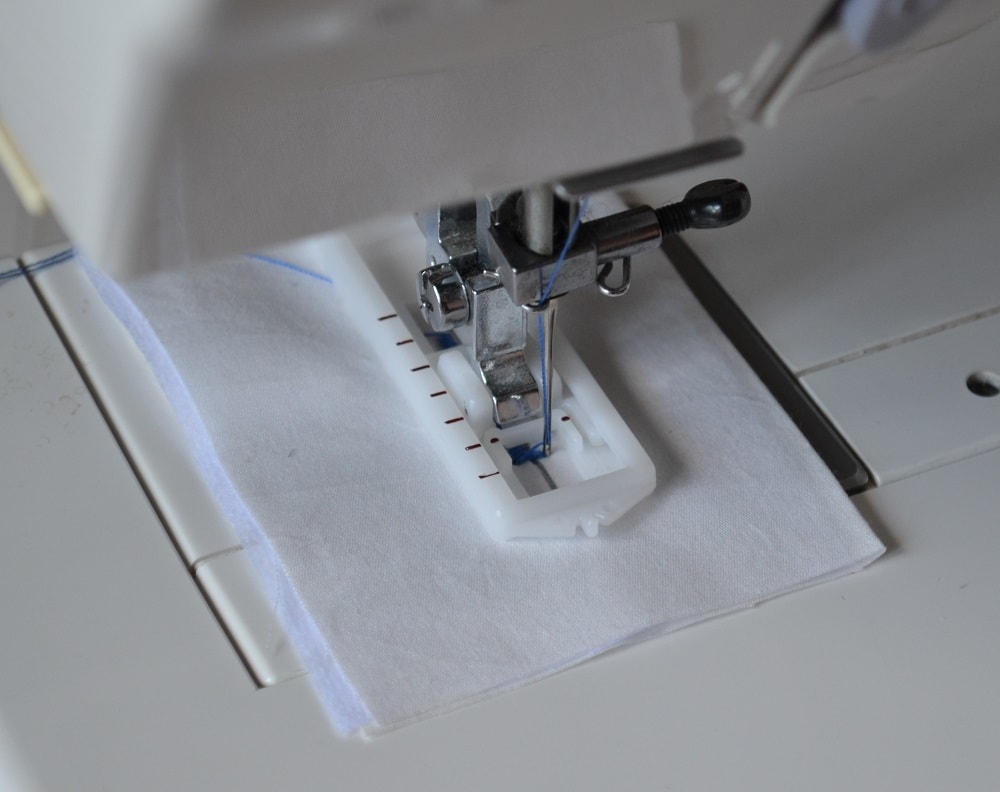 Top locking stitch a buttonhole