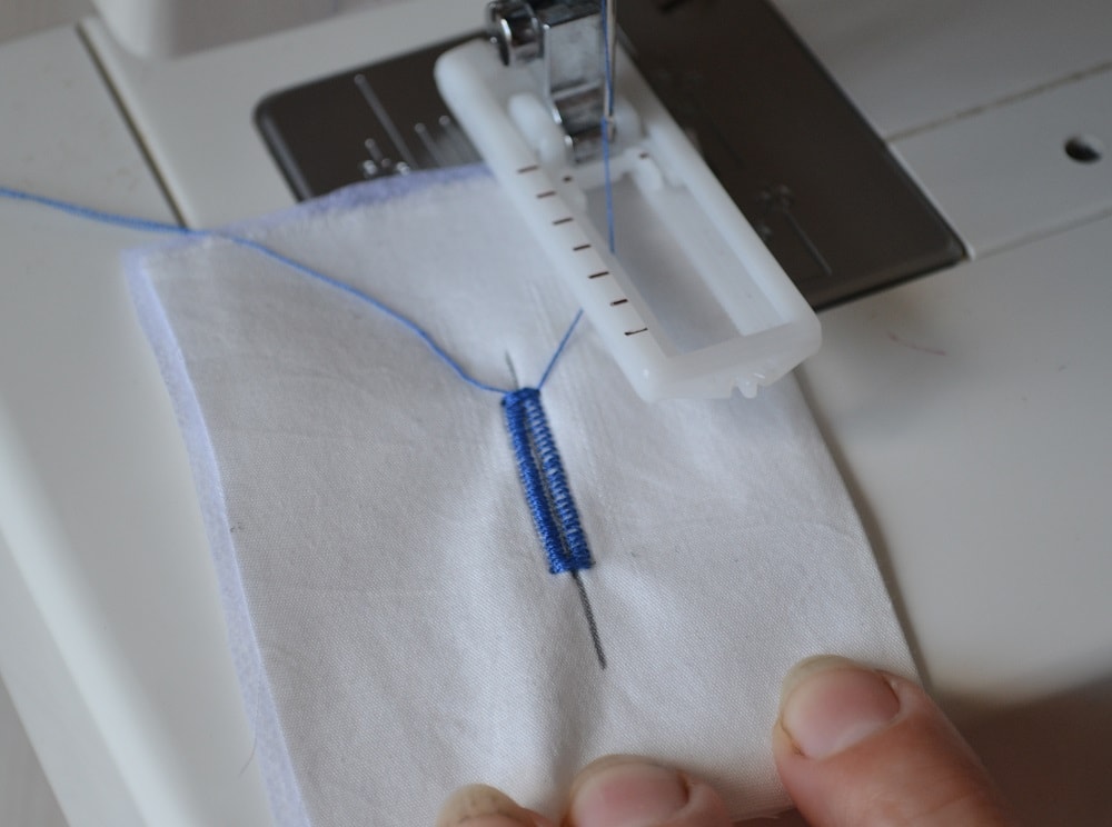 Remove the fabric with test buttonhole