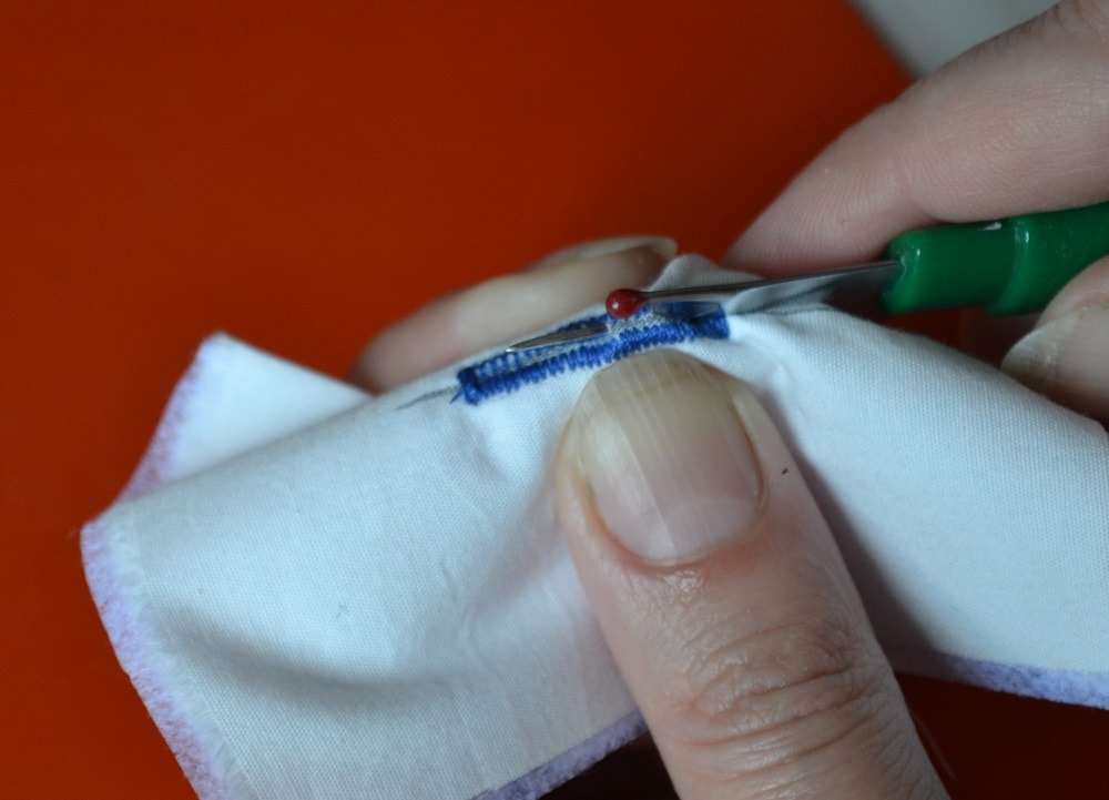 Cutting an internal hole, step 2