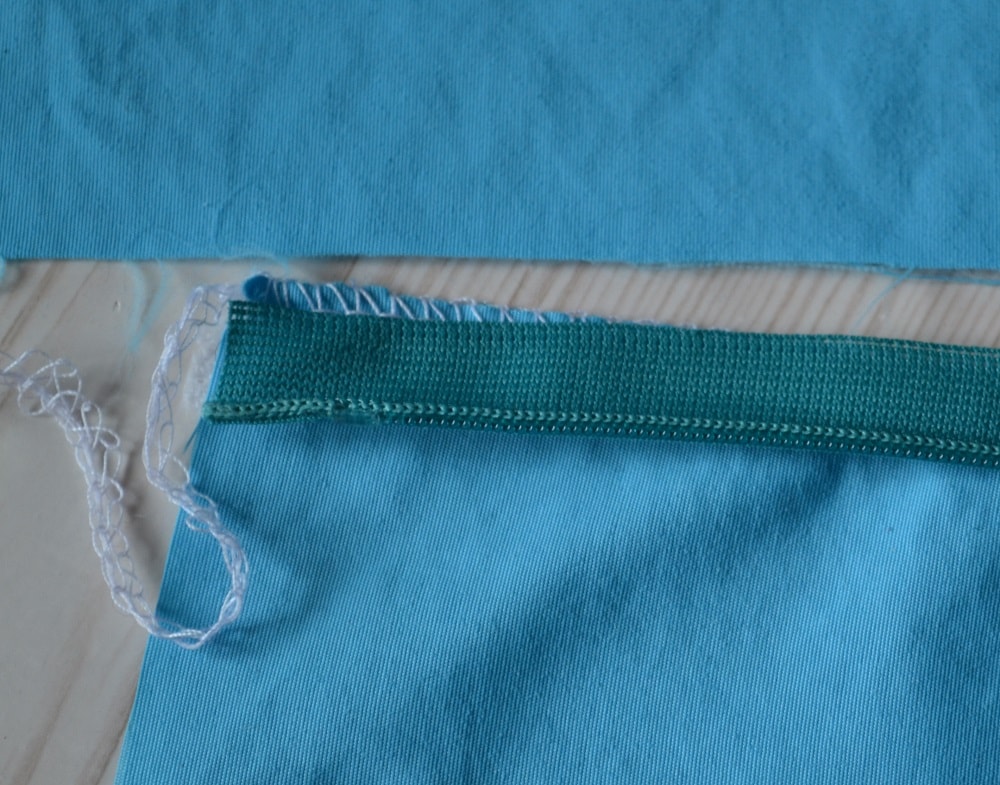 First steps to sewing the invisible zipper